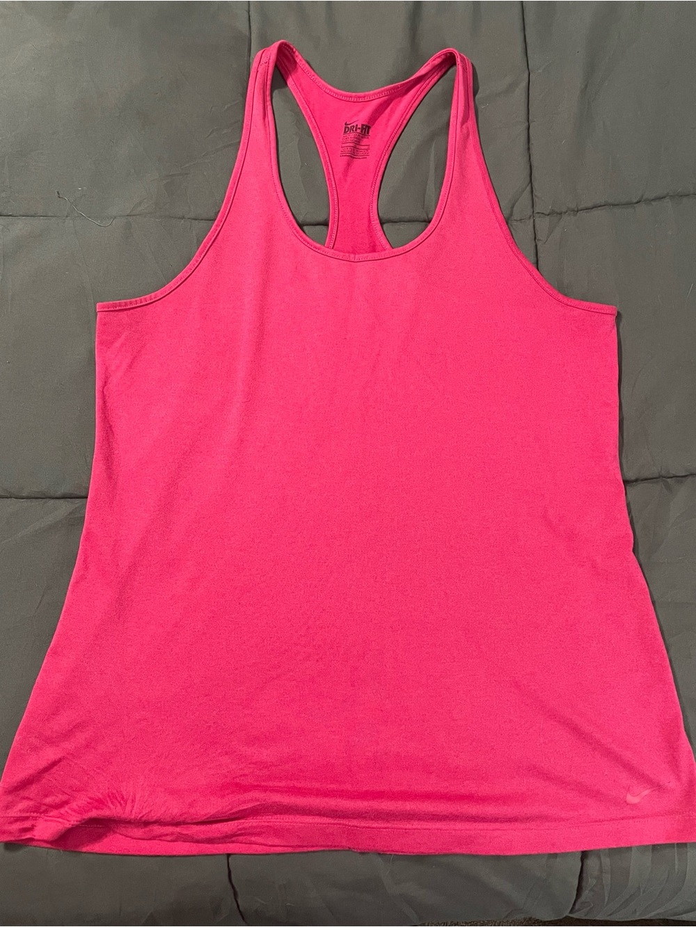 Nike Bright Pink Racerback Tank Top large